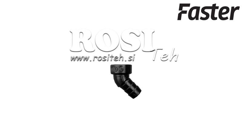 RACCORD DE TUYAU À 45° POUR COLLECTEUR D'HUILE TARV