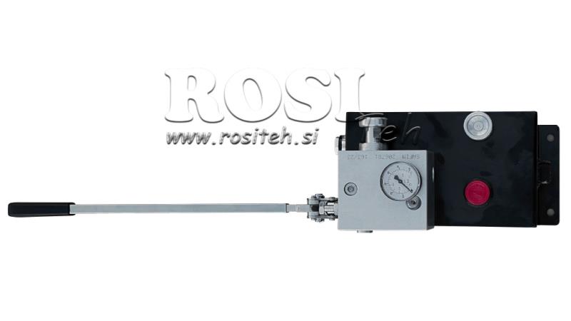 VANNE AUTOMATIQUE RVBR HYDRAULIQUE POUR CYLINDRE À RESSORT AVEC RÉSERVOIR ET POIGNÉE D'URGENCE