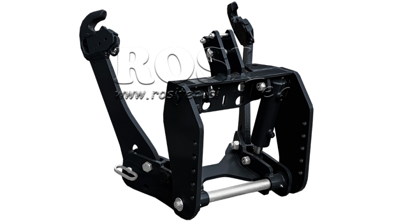 KIT UNIVERSEL HYDRAULIQUE FRONTAL ( AVANT) 2 EME CATEGORIE POUR TRACTEUR 1500KG NOIR (RAL 9005)
