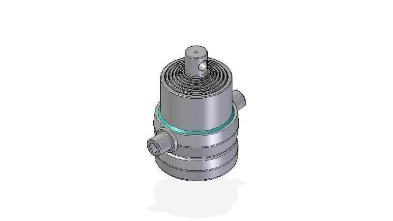 7016F -CYLINDRE TÉLESCOPIQUE STANDARD/ORIFICE 7 ÉTAPES COURSE 1345 FI 190