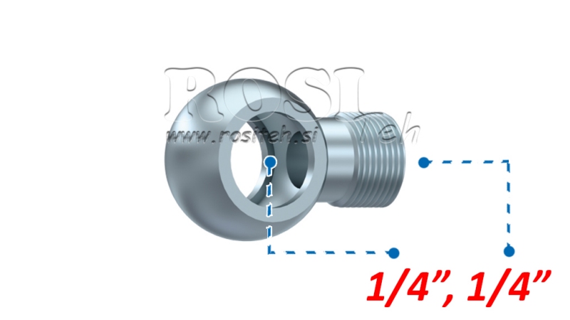 HIDRAVLIČNI PRIKLJUČEK OČESNI1/4-1/4