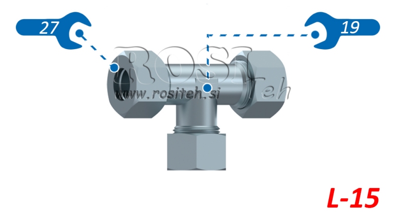 HIDRAVLIČNI T KOM L-15 Z MATICO