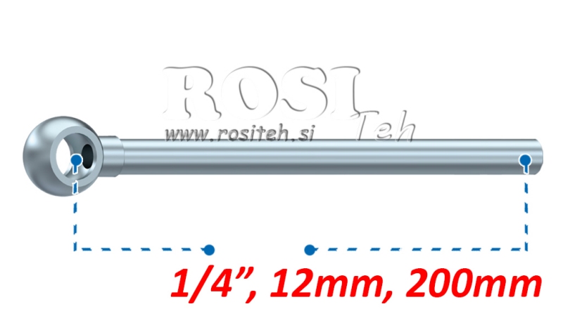 BANJO DE DURITE MÉTALLIQUE 12mm 1/4 200mm