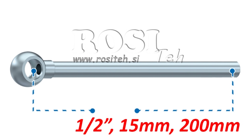 BANJO DE DURITE MÉTALLIQUE 1/2 200mm