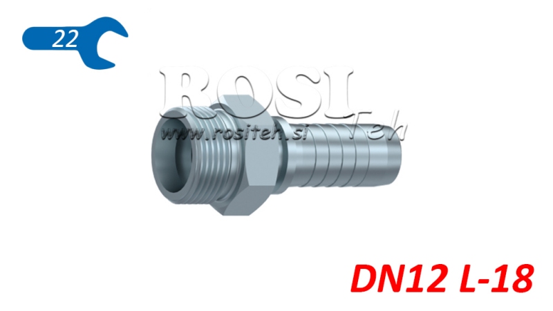 CONNEXION HYDRAULIQUE CEL 18 L MALE DN12-M26X1.5