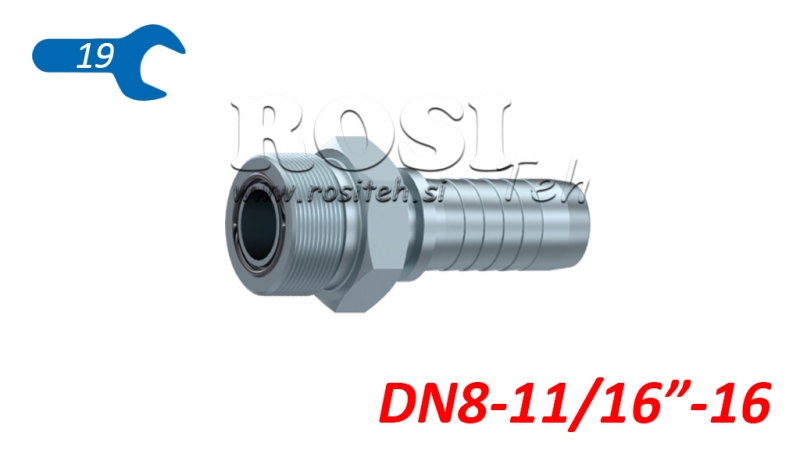 RACCORD HYDRAULIQUE AGORFS MALE DN8-11/16-16
