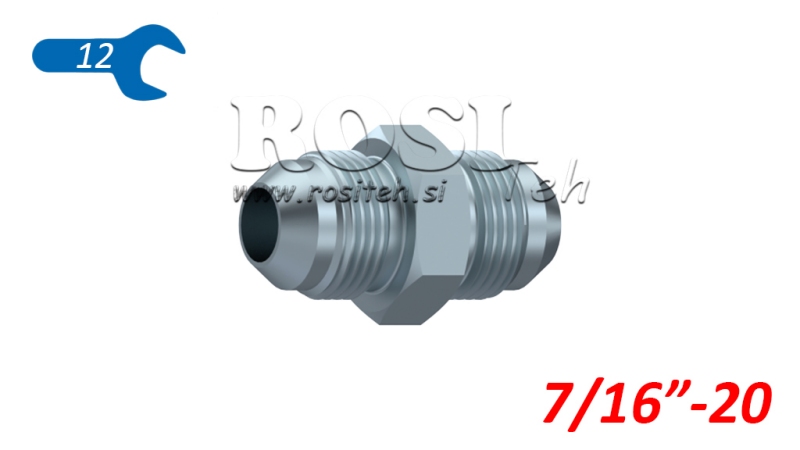 VANNE HYDRAULIQUE DOUBLE JIC74° 7/16”-20 7/16”-20