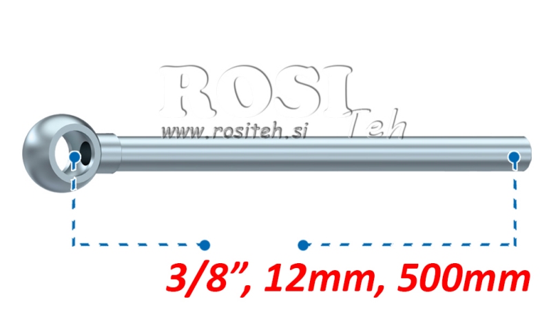 KOVINSKA CEV BANJO 12mm 3/8 500mm