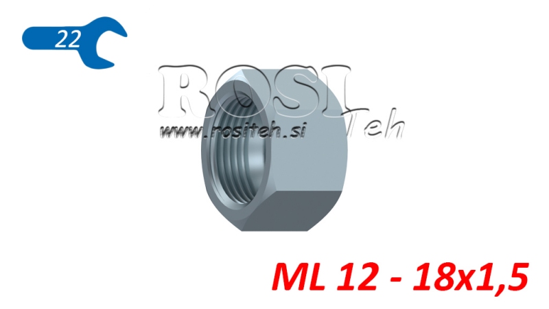 ÉCROU HYDRAULIQUE ML 12 - 18X1.5