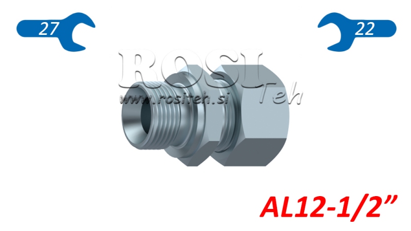 INTERRUPTEUR HYDRAULIQUE DOUBLE AVEC ÉCROU AL12-BSP1/2