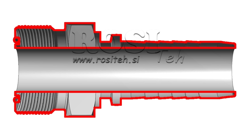 RACCORD HYDRAULIQUE AGORFS MALE DN13-13/16-16