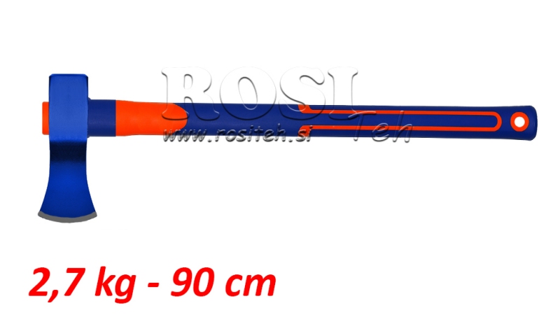 HACHE DE FENDRE A621/2.7 KG, MANCHE EN CARBONE 90 CM
