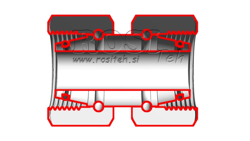HIDRAVLIČNI DVOVIJAČNIK DVOJNA VRTLJIVA MATICA (12S) M20x1,5