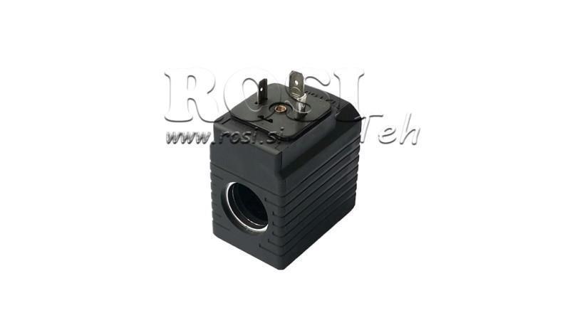 BOBINE ÉLECTROMAGNÉTIQUE 12V DC - YE45 - fi 19.2mm-50mm 30W IP65