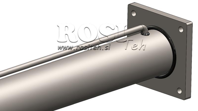VÉRINS HYDRAULIQUES POUR FENDEUSE À BOIS AVEC PLAQUE DE MONTAGE100/60-1050 - RACCORD SUPÉRIEUR