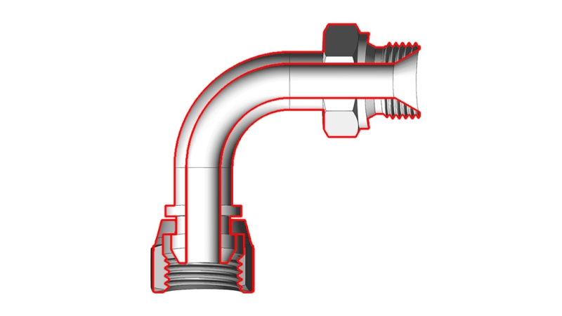 HIDRAVLIČNI KOLENO 90°  BSP MOŠKI-ŽENSKI 1/2