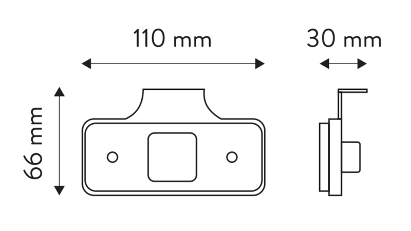 LED OZNAČEVALNA LUČ BELA 12V