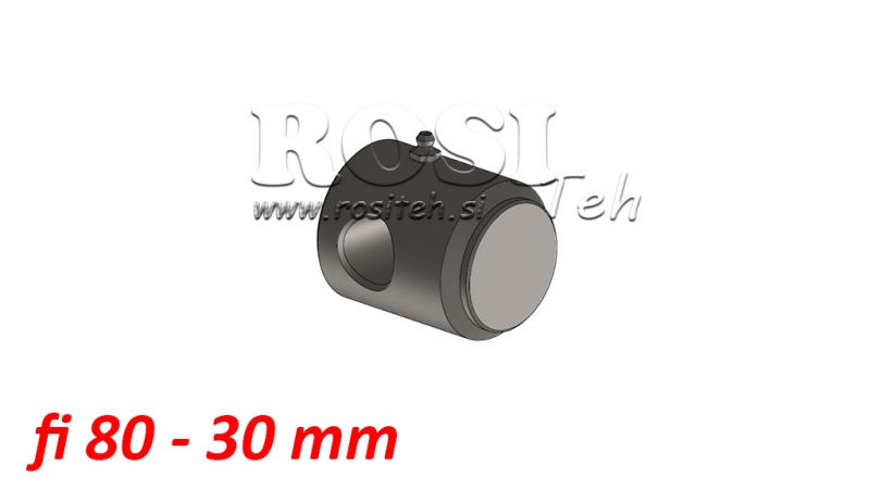 COUVERCLE DE VÉRIN TROU/ORRIFICE Ø80 AVEC TROU 30MM