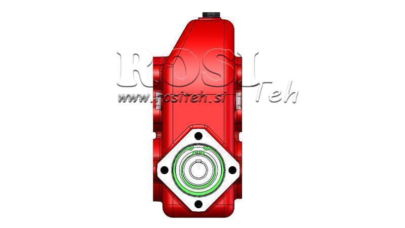 REDUCTEUR – MULTIPLICATEUR RT210 POUR MOTEUR HYDRAULIQUE MP/MR/MS RAPPORT 16.4:1