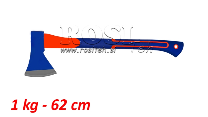AXE 1 KG POIGNÉE EN CARBONE 62 CM