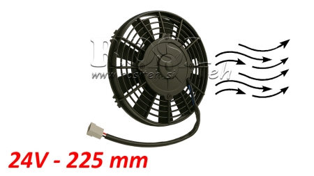 VENTILATEUR AXIAL 225MM ASPIRANT 24V