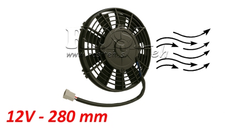 VENTILATEUR AXIAL 280MM PULL 12V