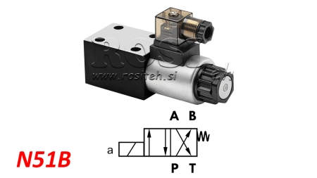 DISTRIBUTEUR HYDRAULIQUE ÉLECTROMAGNÉTIQUE KV-4/2 CETOP 3 N51B