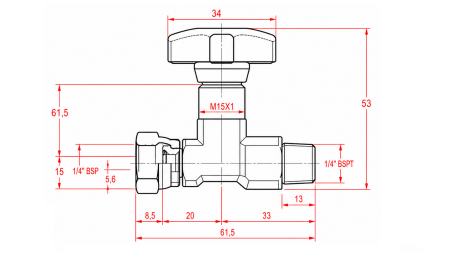 VANNE HYDRAULIQUE POUR MANOMÈTRE