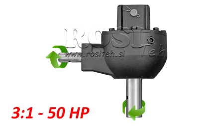 ENGRENAGE ANGLE KSR50 3:1 (50HP-36.7kW) 