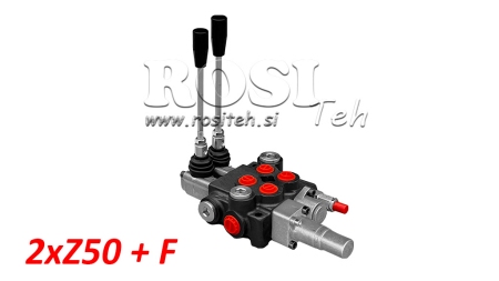 DISTRIBUTEUR HYDRAULIQUE MONOBLOC 2XZ50 AVEC POSITION FLOTTANTE