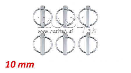 CLIP / GOUPILLE DE SECURITE ROND 10 MM (6 PCS)
