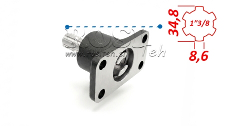 ADAPTATEUR CARDAN PASQUALI 4 BOULONS