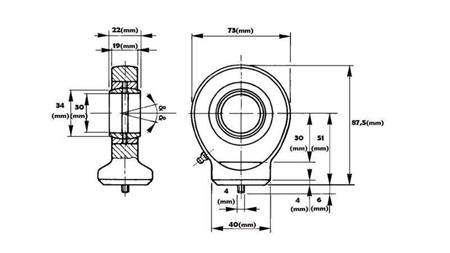 roulement de soudure rond avec lubrification fi 30/40