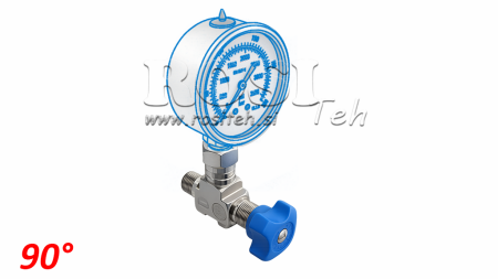 VANNE HYDRAULIQUE POUR MANOMÈTRE 90°