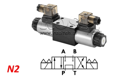 ELECTRO-DISTRIBUTEUR CETOP3 -DOUBLE BOBINE- KV-4/3 -12/24/230V N2