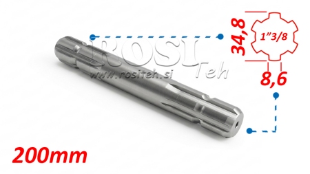 KARDANSKI NASTAVEK 1-3/8 OBOJESTRANSKI (200 mm)