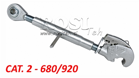 BARRE DE POUSSEE 3EME POINT MÉCANIQUES POUR TRACTEUR A FILETAGE AUTOMATIQUE CAT. 2 - M30X3 - 680/920
