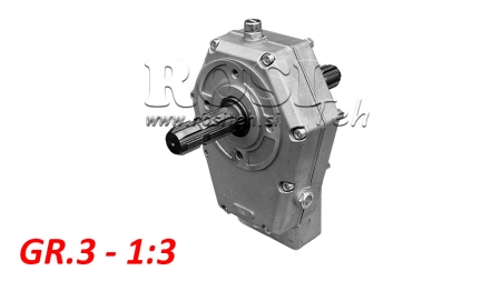 BOITIER MULTIPLICATEUR POUR POMPE HYDRAULIQUE DE GROUPE 3 – 1:3 ENTRÉE MALE - SORTIE MALE