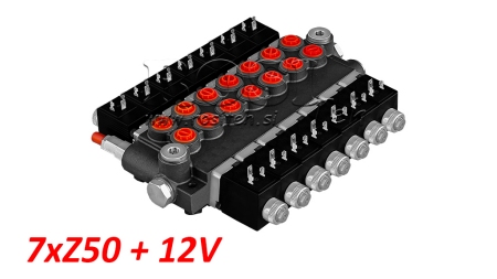 HIDRAVLIČNI VENTIL 7xZ50+12V DC