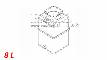 REZERVOAR PVC ROLL PP 8 LITER HORIZONTAL-VERTICAL
