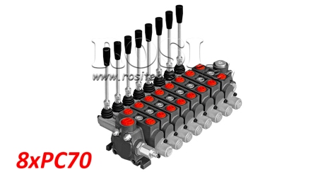 MANUEL DISTRIBUTEUR HYDRAULIQUE SECTIONNEL 8xPC70