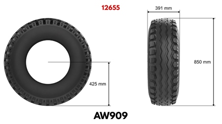 15.0/55-17 PNEUMATIQUE AW909 14PL