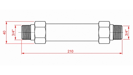 DÉBITMÈTRE DE TUYAU 15 à 60 litres/min