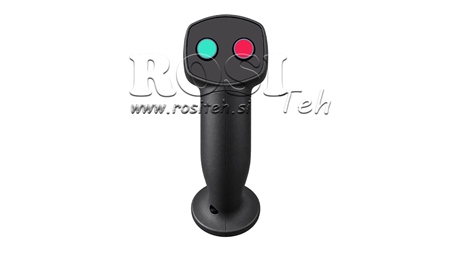 POIGNE DE COMMANDE A DISTANCE  ROSI - 2 BOUTONS + BOUTON SUPPLEMENTAIRE ( NON-PROPORTIONNEL)