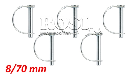 CLIPS DE SECURITE SEMI-CIRCULAIRES Φ 10/45 MM (5PCS)