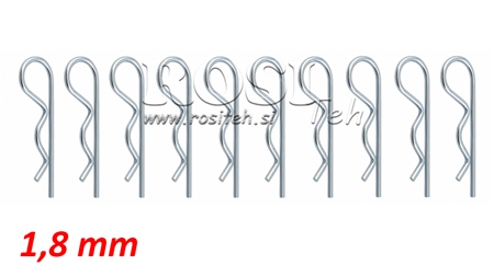 ENSEMBLE DE CLIPS DE SECURITE SIMPLE Φ 1,8 MM (10PCS)