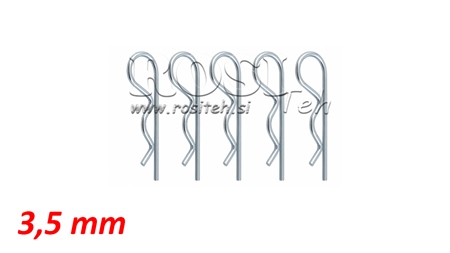 ENSEMBLE DE CLIPS DE SÉCURITÉ SIMPLE Φ 3,5 MM (5PCS)