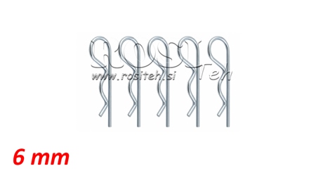 ENSEMBLE DE CLIPS DE SÉCURITÉ SIMPLE Φ 6,0 MM (5PCS)