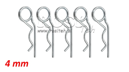LOT DE CLIPS DE SECURITE DOUBLES Φ 4 MM (5PCS)