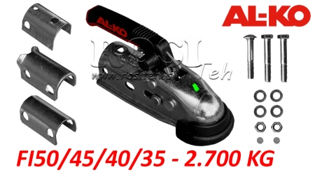ATTELAGE AL-KO AK-270 POUR REMORQUE DE VOITURE ROND 2 700 KG FI35/40/45/50